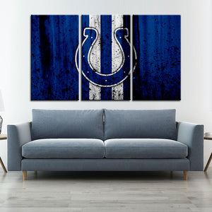 Indianapolis Colts Rough Look Wall Canvas 2