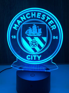 Manchester City 3D LED Lamp