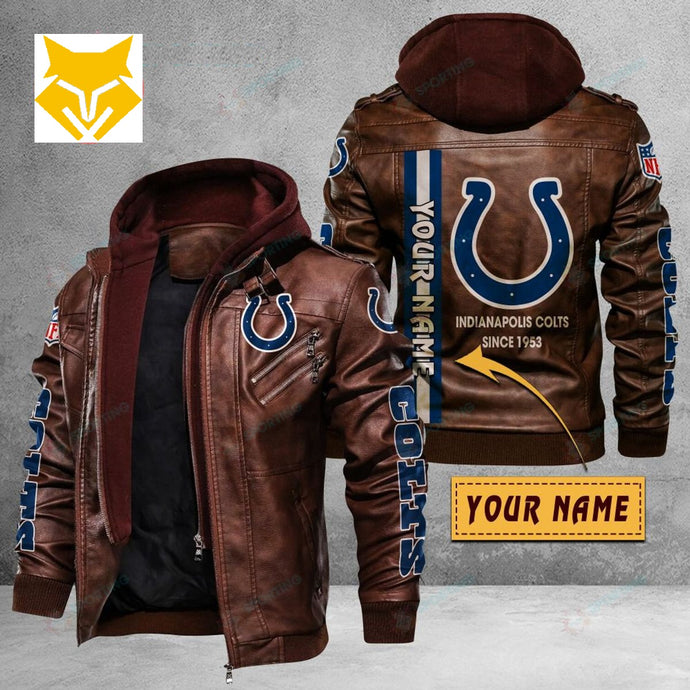 Indianapolis Colts Casual Leather Jacket