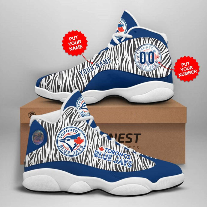 Toronto Blue Jays Casual 3D Air Jordon Sneaker Shoes