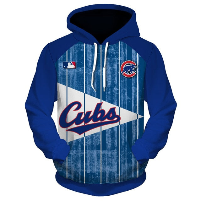Chicago Cubs 3D Hoodie