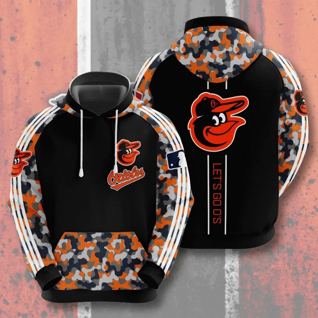 Baltimore Orioles Casual Camouflage Hoodie