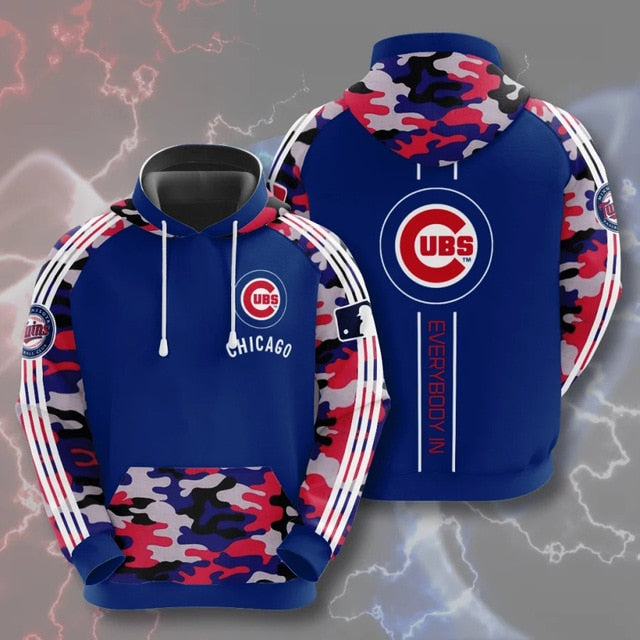 Chicago Cubs Casual Camouflage Hoodie