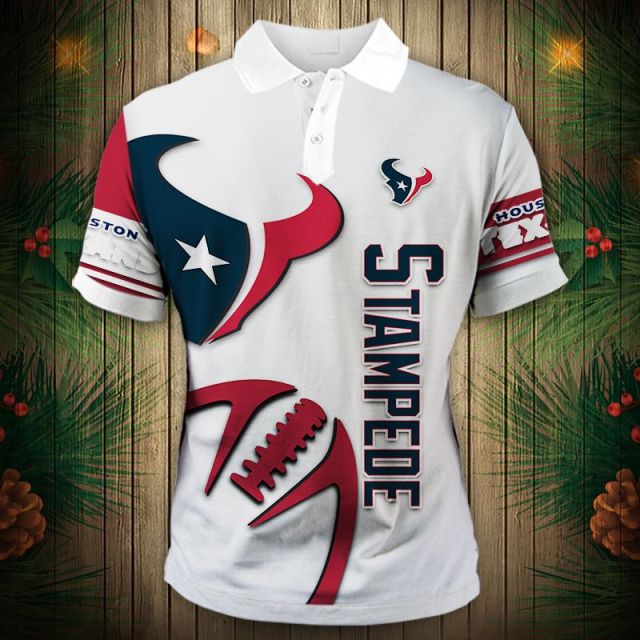 Houston Texans Zigzag Casual Polo Shirt