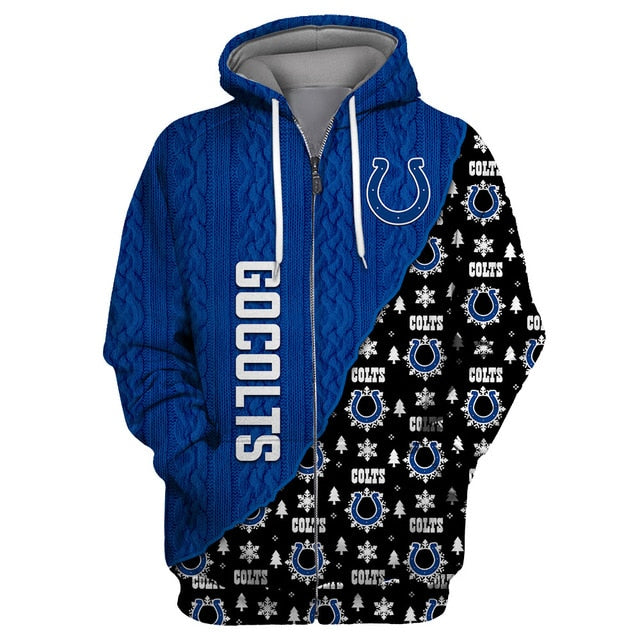 Indianapolis Colts Cool Christmas Zipper Hoodie