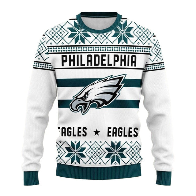 Philadelphia Eagles Snowflake Christmas Pullover