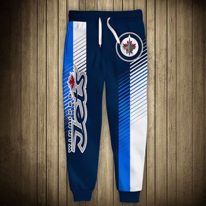 Winnipeg Jets Stripes Sweatpants