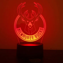 Load image into Gallery viewer, Milwaukee Bucks 3D LED Lamp 1