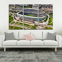 Load image into Gallery viewer, Chicago Bears Stadium From Above Wall Canvas 2