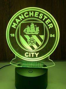 Manchester City 3D LED Lamp