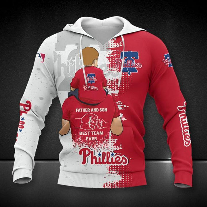 Philadelphia Phillies Father And Son Hoodie