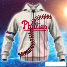 Load image into Gallery viewer, Philadelphia Phillies Casual 3D Zipper Hoodie