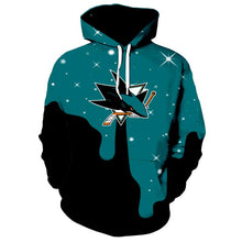 Load image into Gallery viewer, San Jose Sharks 3D Hoodie