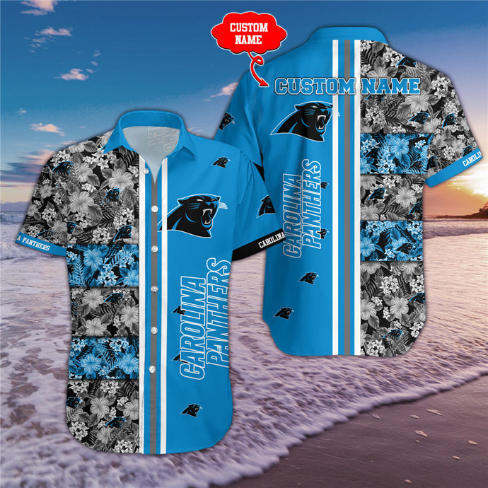 Carolina Panthers Floral Summer Shirt