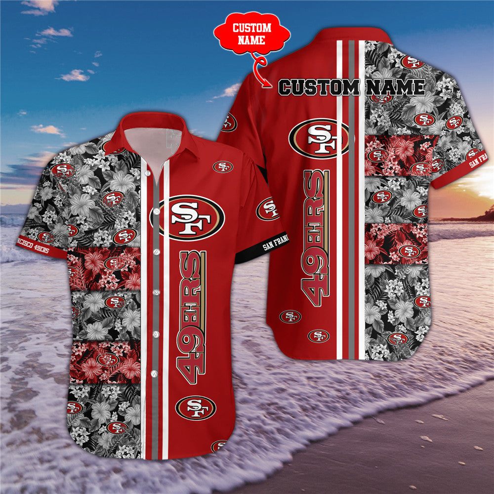 San Francisco 49ers Floral Summer Shirt