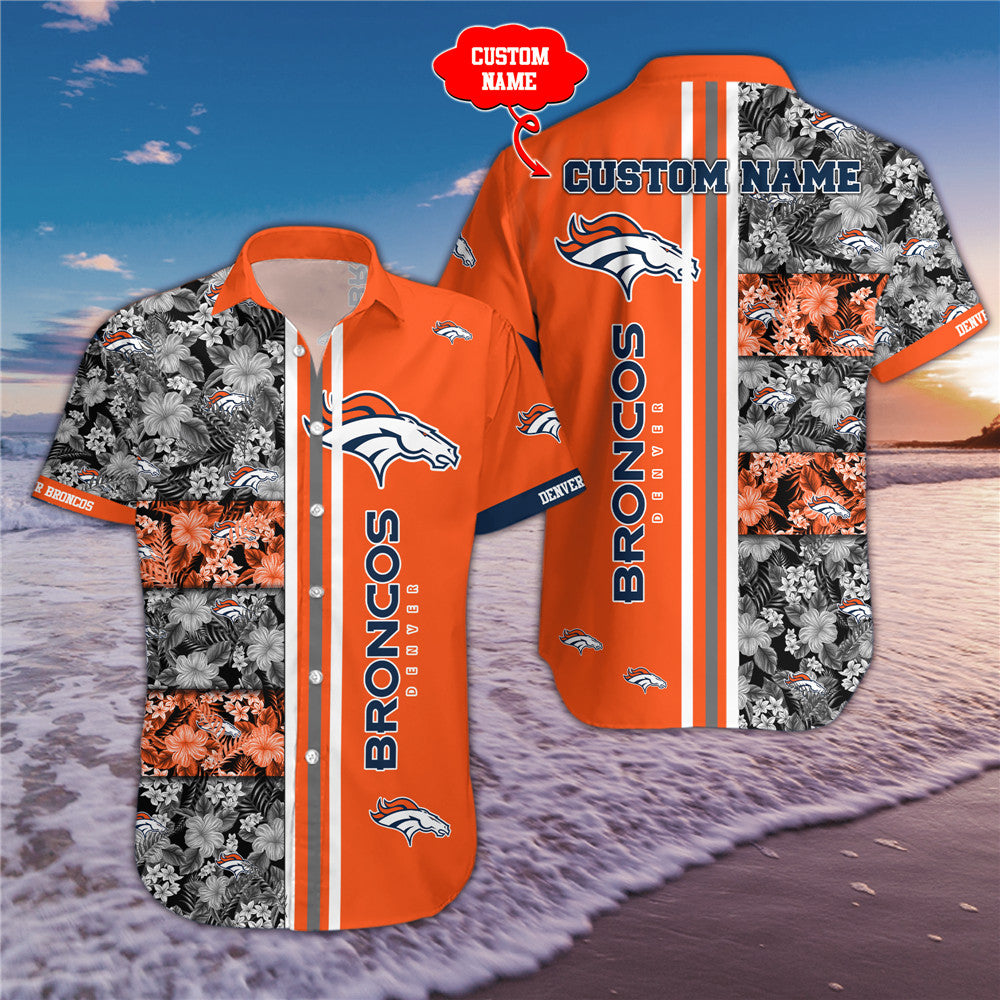 Denver Broncos Floral Summer Shirt