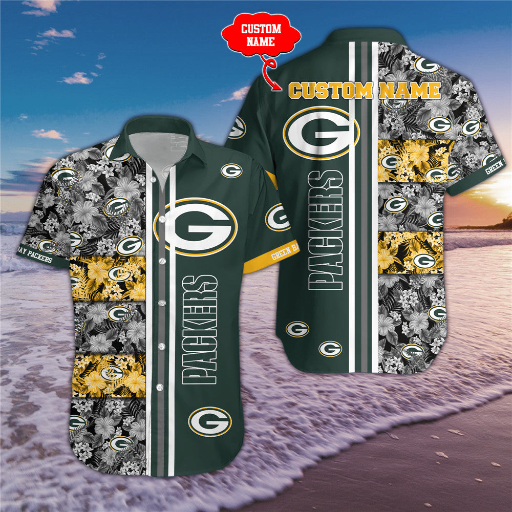 Green Bay Packers Floral Summer Shirt