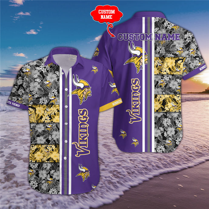 Minnesota Vikings Floral Summer Shirt