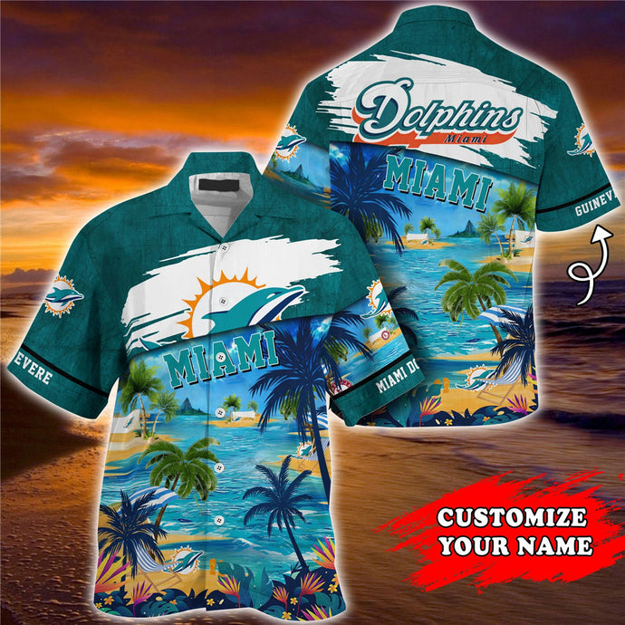 Miami Dolphins Cool Hawaiian Shirt