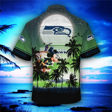 Load image into Gallery viewer, Seattle Seahawks Starry Night Hawaiian Shirt