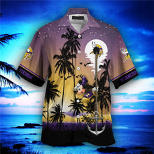 Load image into Gallery viewer, Minnesota Vikings Starry Night Hawaiian Shirt