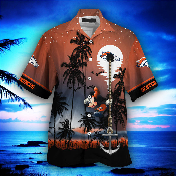 Denver Broncos Starry Night Hawaiian Shirt