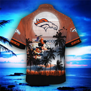 Denver Broncos Starry Night Hawaiian Shirt