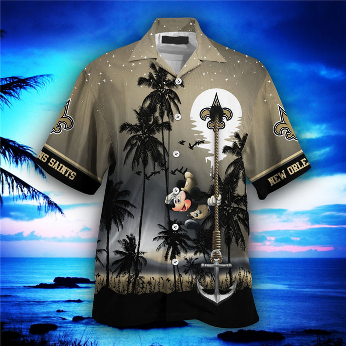 New Orleans Saints Starry Night Hawaiian Shirt