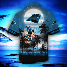 Load image into Gallery viewer, Carolina Panthers Starry Night Hawaiian Shirt