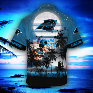 Carolina Panthers Starry Night Hawaiian Shirt