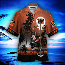 Load image into Gallery viewer, Cincinnati Bengals Starry Night Hawaiian Shirt