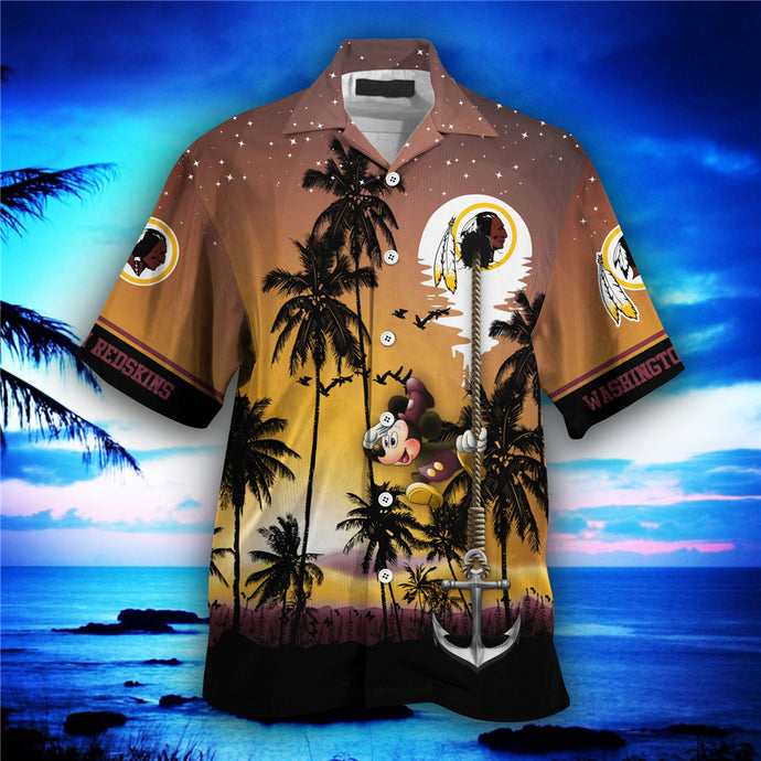 Washington Commanders Starry Night Hawaiian Shirt