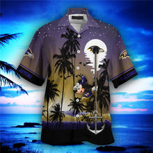 Load image into Gallery viewer, Baltimore Ravens Starry Night Hawaiian Shirt