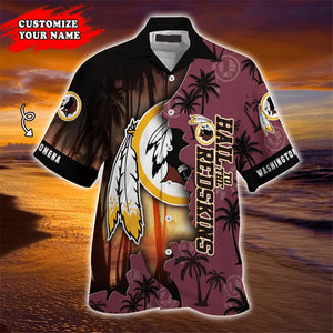 Washington Commanders Hawaiian 3D Shirt