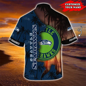 Seattle Seahawks Hawaiian 3D Shirt