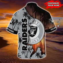 Load image into Gallery viewer, Las Vegas Raiders Hawaiian 3D Shirt