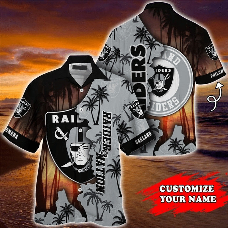 Las Vegas Raiders Hawaiian 3D Shirt