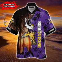 Load image into Gallery viewer, Minnesota Vikings Hawaiian 3D Shirt