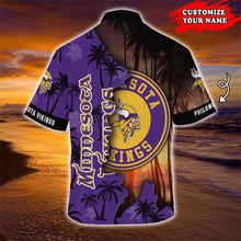 Load image into Gallery viewer, Minnesota Vikings Hawaiian 3D Shirt