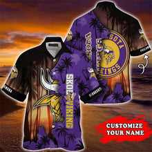 Load image into Gallery viewer, Minnesota Vikings Hawaiian 3D Shirt