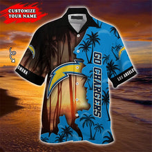 Load image into Gallery viewer, Los Angeles Chargers Hawaiian 3D Shirt