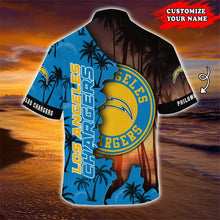 Load image into Gallery viewer, Los Angeles Chargers Hawaiian 3D Shirt
