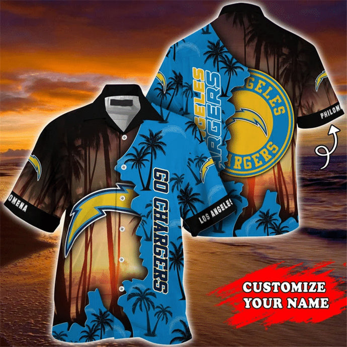 Los Angeles Chargers Hawaiian 3D Shirt