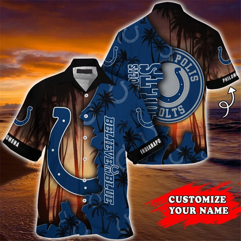 Indianapolis Colts Hawaiian 3D Shirt