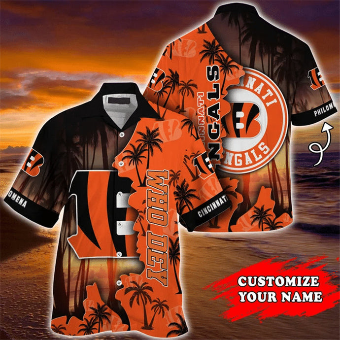 Cincinnati Bengals Hawaiian 3D Shirt