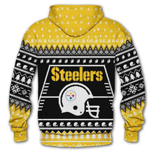 Load image into Gallery viewer, Pittsburgh Steelers 3d Hoodie Christmas Edition