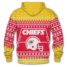 Load image into Gallery viewer, Kansas City Chiefs 3d Hoodie Christmas Edition