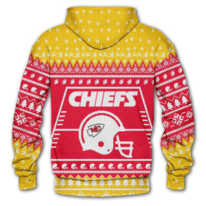 Kansas City Chiefs 3d Hoodie Christmas Edition