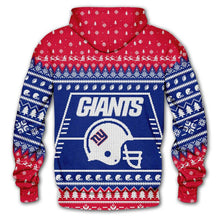 Load image into Gallery viewer, New York Giants 3d Hoodie Christmas Edition