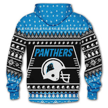 Load image into Gallery viewer, Carolina Panthers 3d Hoodie Christmas Edition